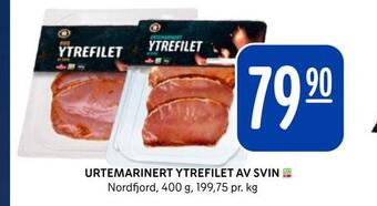 Rema 1000 Urtemarinert ytrefilet av svin tilbud