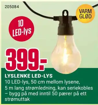 Europris Lyslenke led-lys tilbud