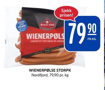 Rema 1000 Wienerpølse storpk tilbud
