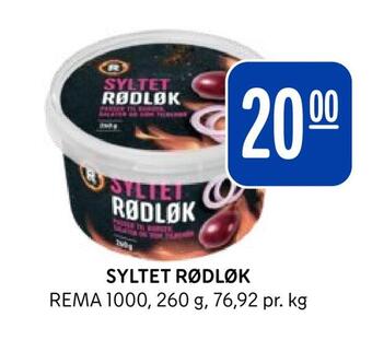 Rema 1000 Syltet rødløk tilbud