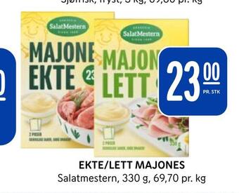 Rema 1000 Ekte/lett majones tilbud