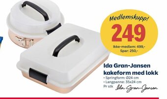 Ida Gran-Jansen kakeform med lokk