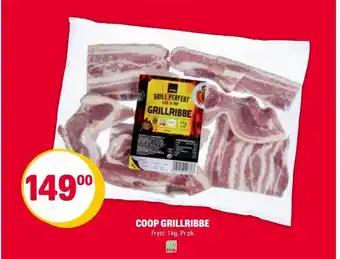 Coop Extra COOP GRILLRIBBE Fryst. 1 kg. tilbud