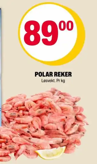 Coop Extra POLAR REKER Løsvekt. Pr kg tilbud