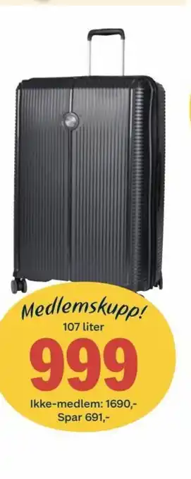 Coop Extra March Canyon trillekoffert 107 liter tilbud