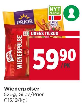 Meny Wienerpølser tilbud