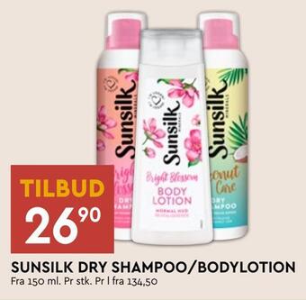 Coop Mega Sunsilk dry shampoo/bodylotion tilbud