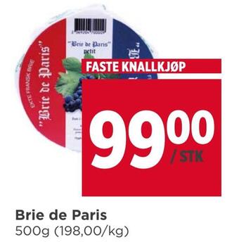 Meny Brie de paris tilbud