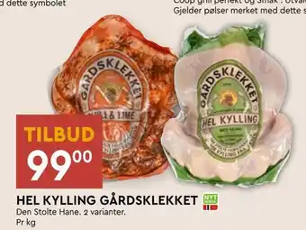 Coop Mega Hel kylling gårdsklekket tilbud