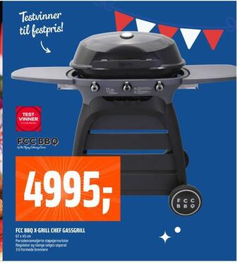 Coop Obs Fcc bbq x-grill chef gassgrill tilbud