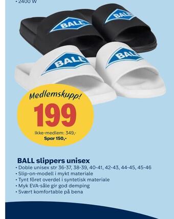 Coop Obs Ball slippers unisex tilbud