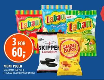 Coop Obs Nidar poser tilbud