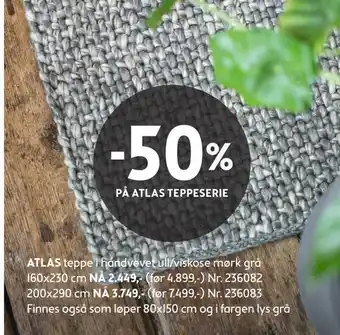 Bohus -50% på atlas teppeserie tilbud