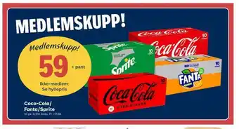 Matkroken Coca-cola/ fanta/sprite tilbud
