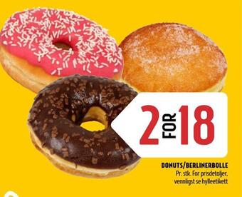 Coop Prix Donuts/berlinerbolle tilbud