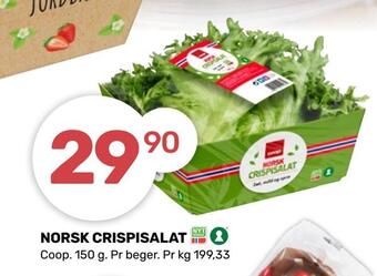 Matkroken Norsk crispisalat tilbud