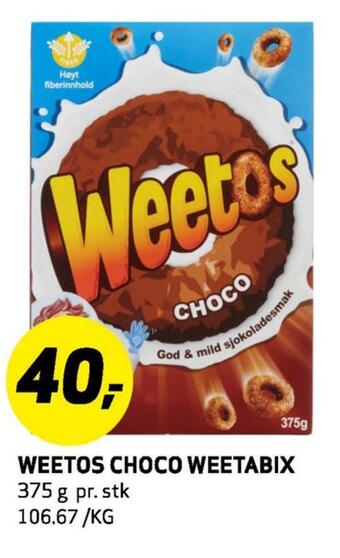 Bunnpris Weetos choco weetabix tilbud