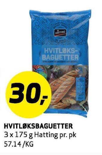 Bunnpris Hvitløksbaguetter tilbud