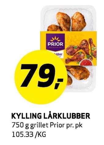 Bunnpris Kylling lårklubber tilbud