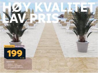 Megaflis Quartz gold tilbud