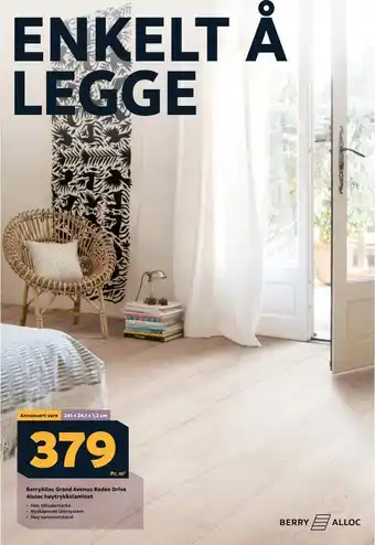 Megaflis Berryalloc grand avenue rodeo drive aluloc høytrykkslaminat tilbud