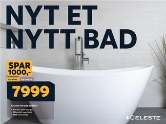 Megaflis Celeste marsala badekar tilbud