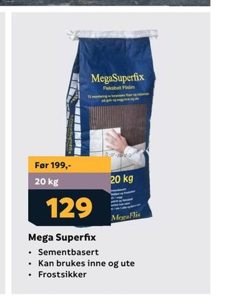 Megaflis Mega superfix tilbud
