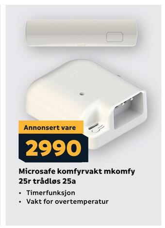Megaflis Microsafe komfyrvakt mkomfy 25r trådløs 25a tilbud