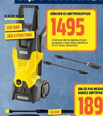 Coop Obs Kärcher k3 høytrykkspyler tilbud