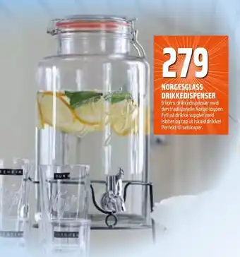 Coop Obs Norgesglass drikkedispenser tilbud