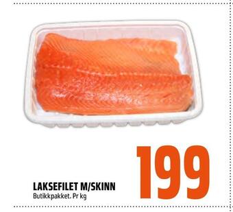 Coop Obs Laksefilet m/skinn tilbud