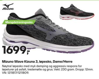 XXL Sport Mizuno wave kizuna 3, løpesko, dame/herre tilbud