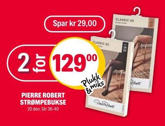 Coop Extra Pierre robert strømpebukse tilbud