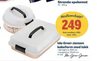 Coop Extra Ida gran-jansen kakeform med lokk tilbud