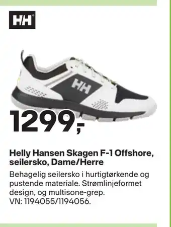 XXL Sport Helly hansen skagen f-1 offshore, seilersko, dame/herre tilbud