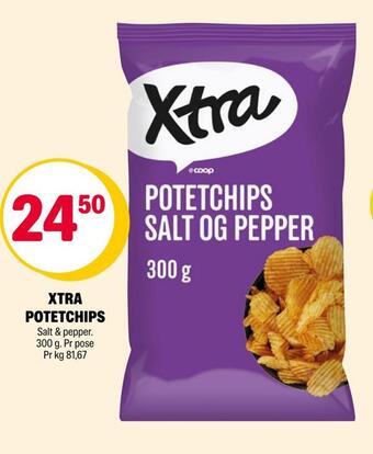 Coop Extra Xtra potetchips tilbud