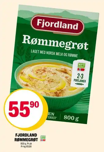 Coop Extra Fjordland rømmegrøt tilbud