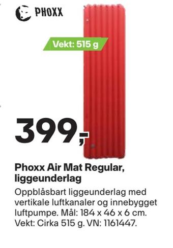 XXL Sport Phoxx air mat regular, liggeunderlag tilbud