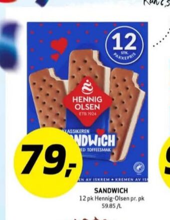 Bunnpris Sandwich issnack tilbud