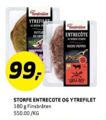 Bunnpris Finsbråten entrecôte tilbud