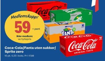 Coop Obs Coca-cola brus tilbud