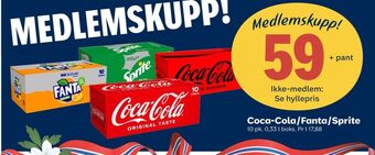 Coop Extra Coca-cola brus tilbud