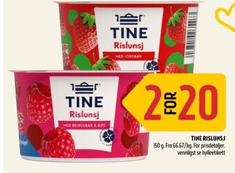 Coop Prix Tine yoghurt tilbud