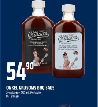 Coop Obs Onkel grusoms saus tilbud