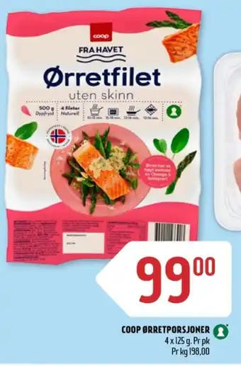 Coop Prix Coop ørretfilet tilbud