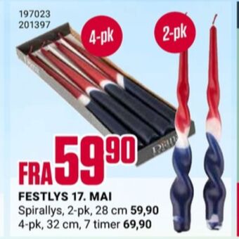 Europris Diana candles lys tilbud