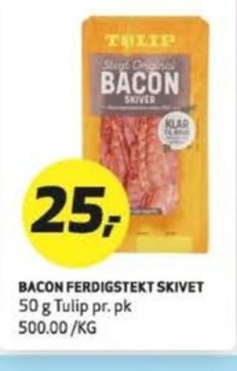 Bunnpris Tulip baconskiver tilbud