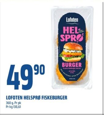 Coop Obs Lofoten fiskeburger tilbud