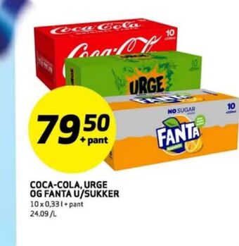 Bunnpris Fanta zero brus tilbud