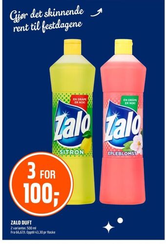Coop Obs Zalo oppvaskmiddel tilbud